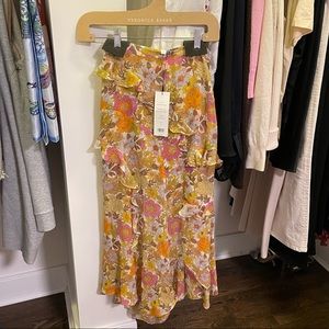 NWT Veronica Beard floral midi Skirt